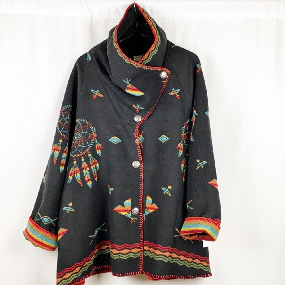 Rhonda Starks Black Indian Dreams Teton Coat - Picture 3 of 11